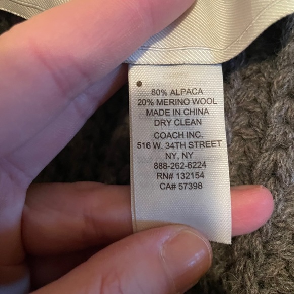 NWOT!! Coach chunky twisted cowl - Picture 4 of 4